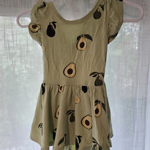 Kyte Baby Twirl Dress In Avocado - 3-6mo - Picture 4 of 5